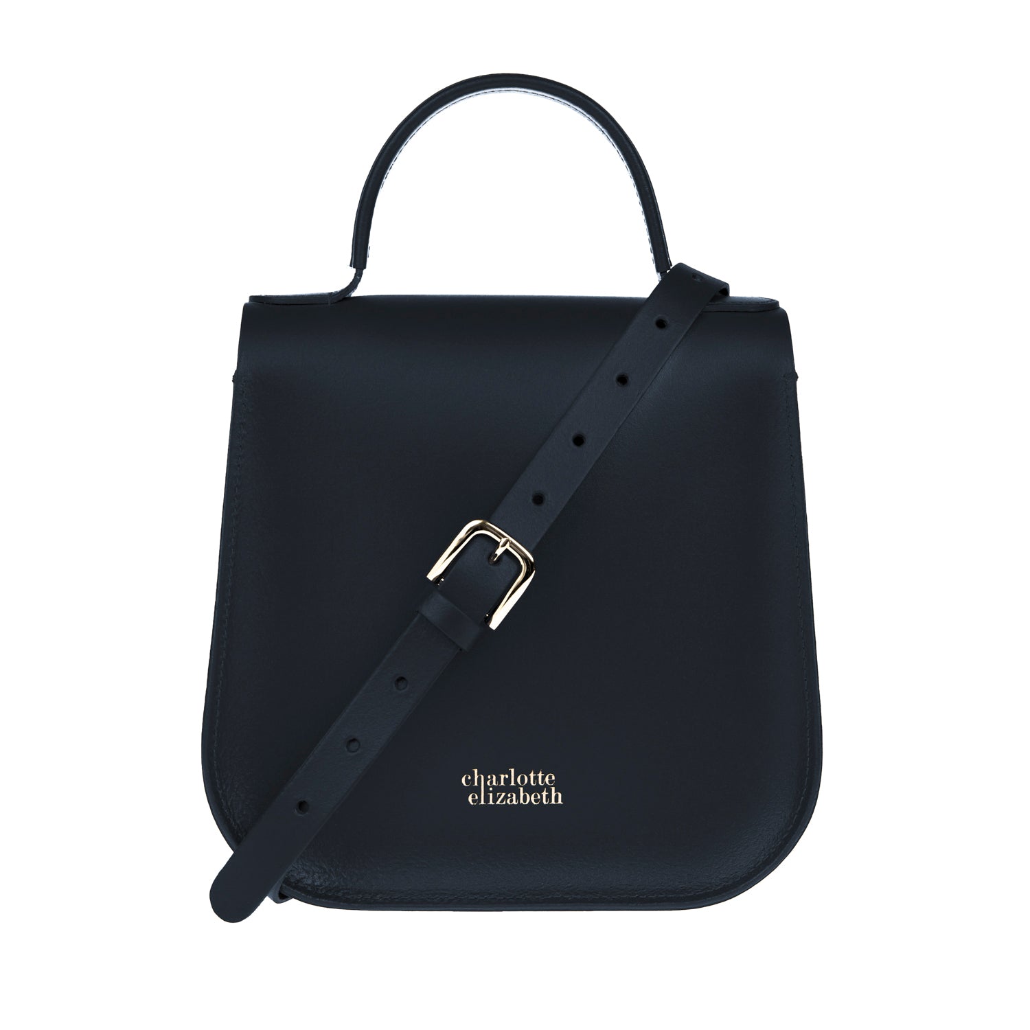 The Original Bloomsbury | Leather Crossbody Handbag in Navy