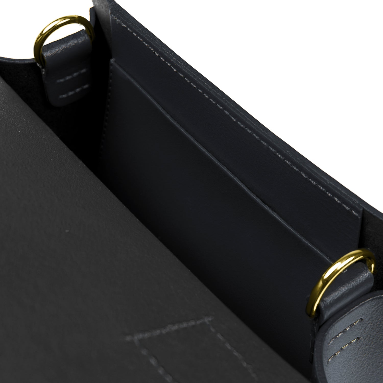 The Original Bloomsbury | Leather Crossbody Handbag in Navy