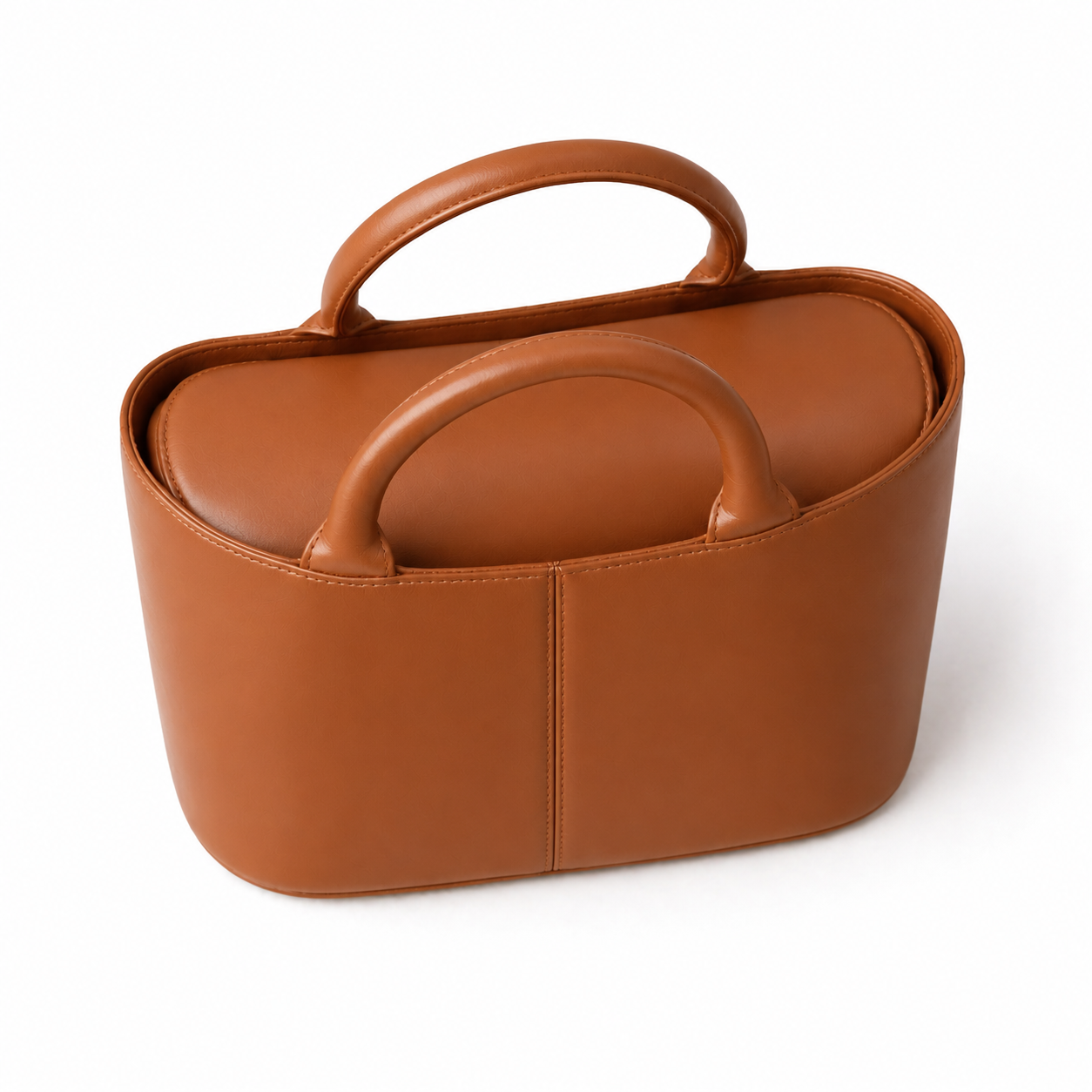 RAEME Vale Leather Handbag in Tan